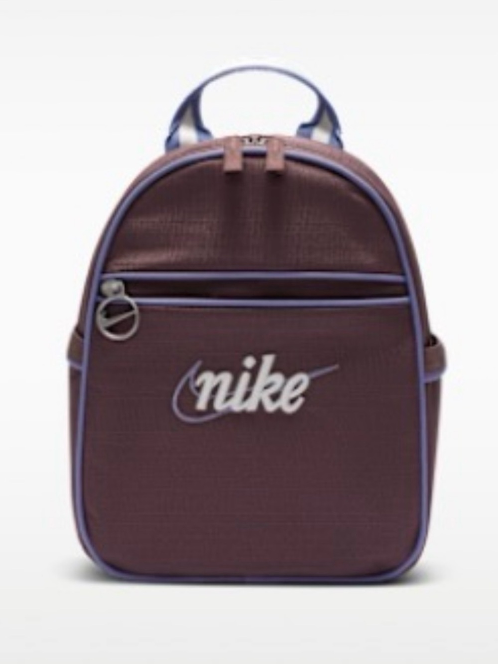 Nike Brown Backpack with Purple Trim